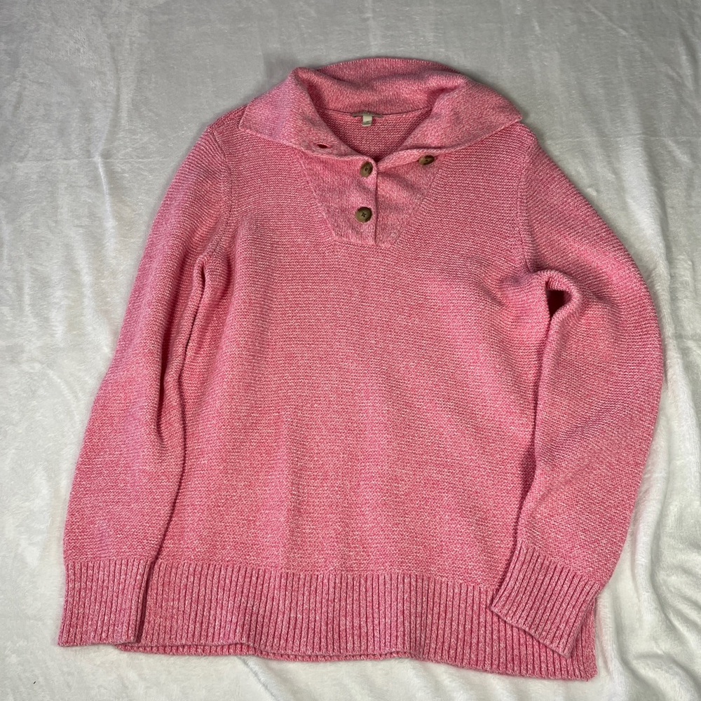 Talbots Pink V-Neck Sweater